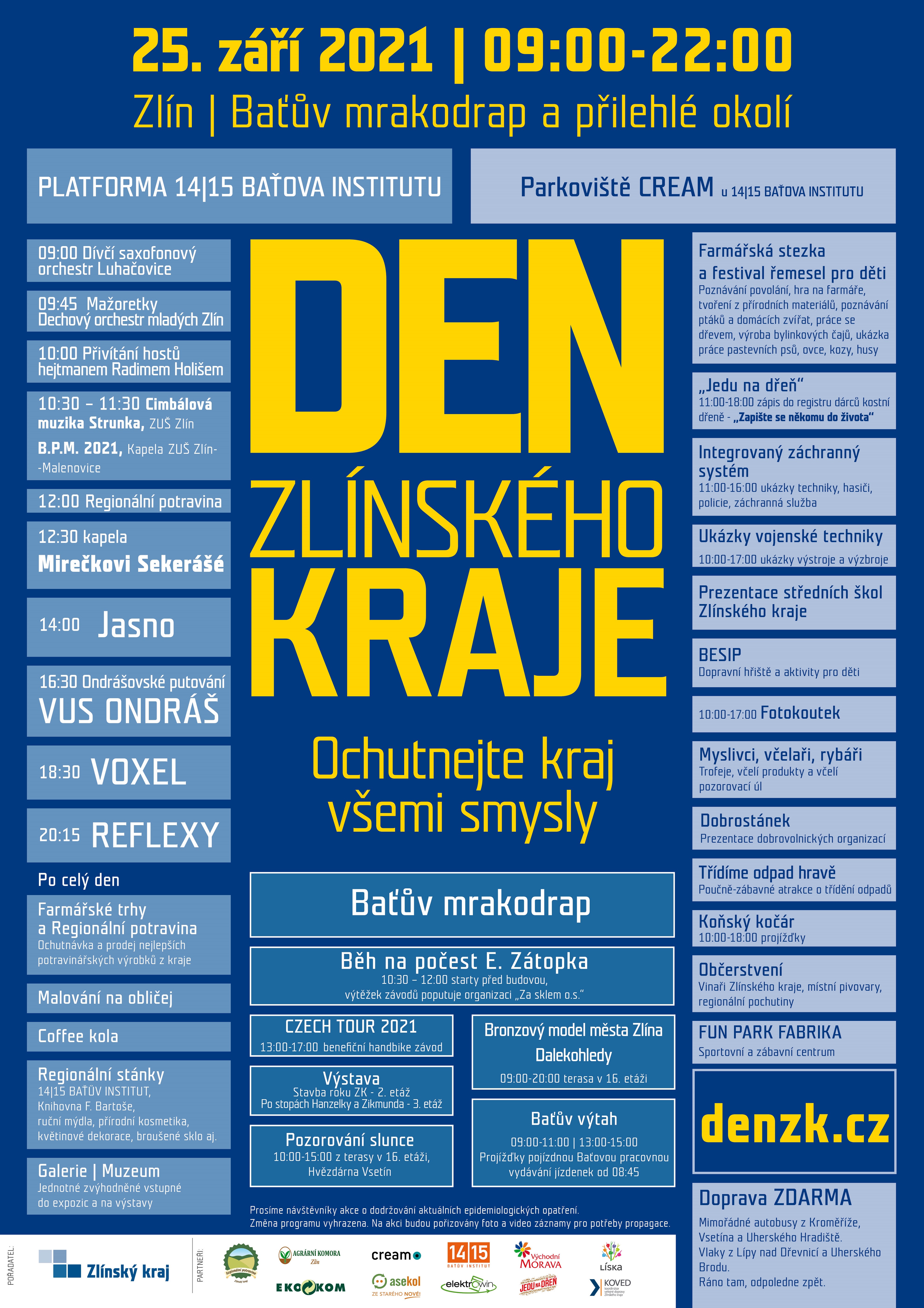 program Den Zlínského kraje 2021