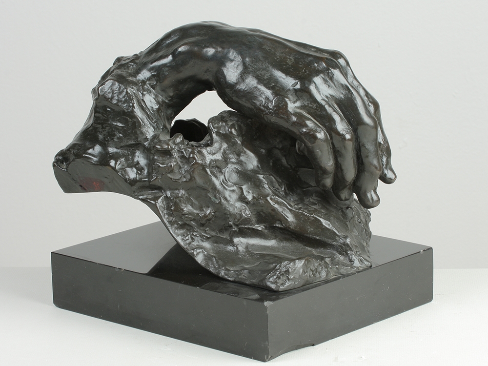 Josef Mařatka, Studie ruky, bronz, v. 20 cm, KGVU, inv. č.P-35
