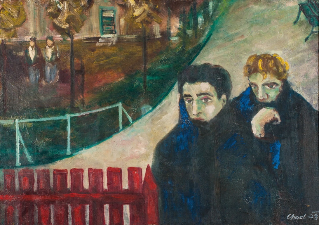 Václav Chad, Obraz s červenou brankou, 1943