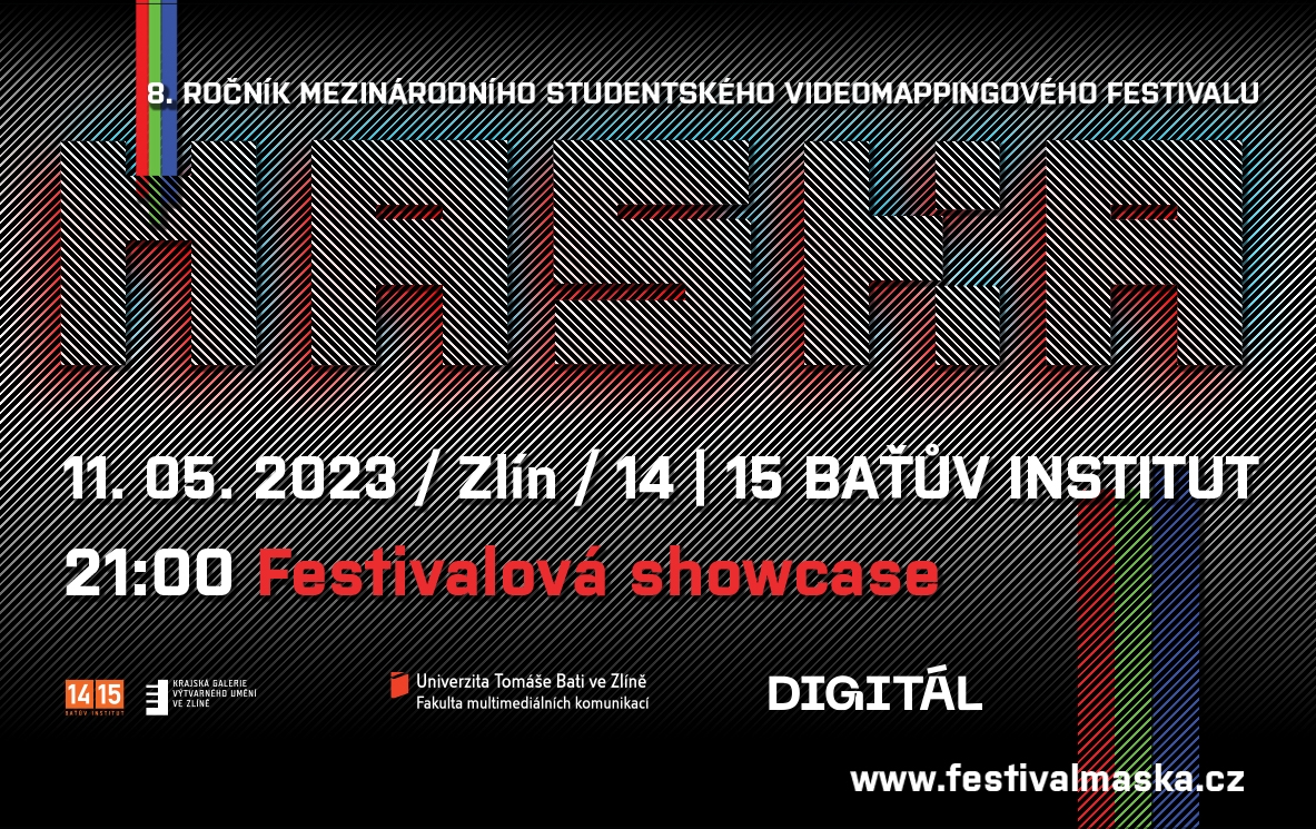 pozvánka na videomappingový festival MASKA 2023