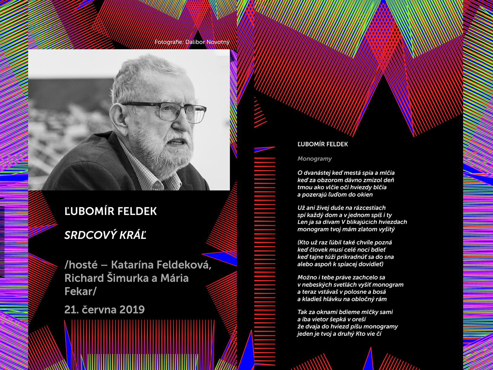 Básníci v prostoru Zlín 2019: Ľubomír Feldek
