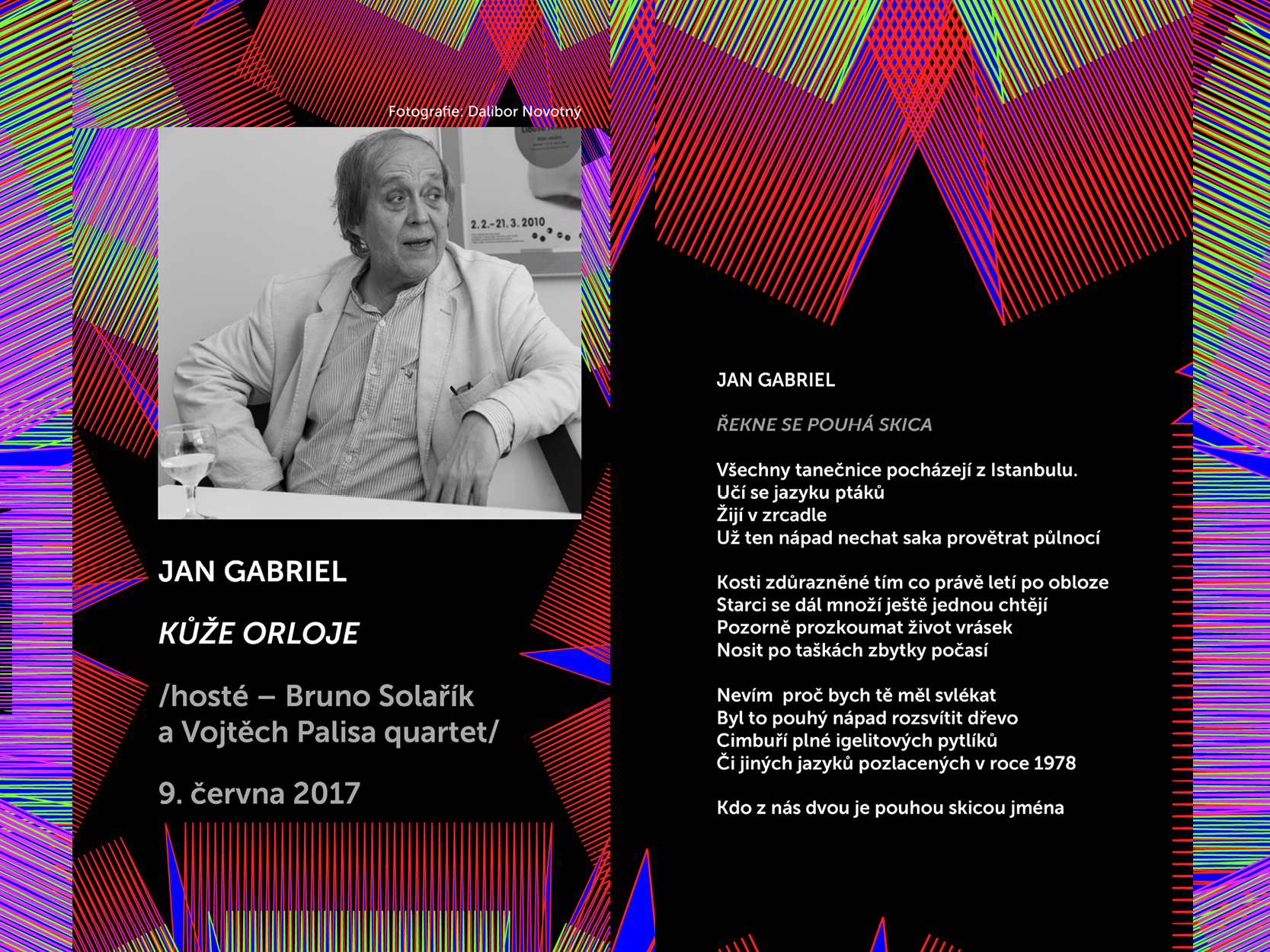 Básníci v prostoru Zlín 2017: Jan Gabriel