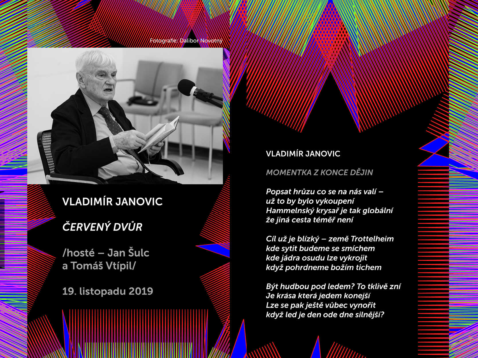 Básníci v prostoru Zlín 2019: Vladimír Janovic