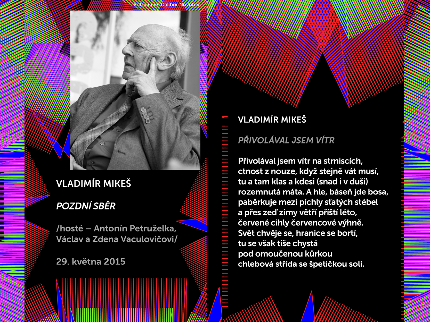 Básníci v prostoru Zlín 2015: Vladimír Mikeš