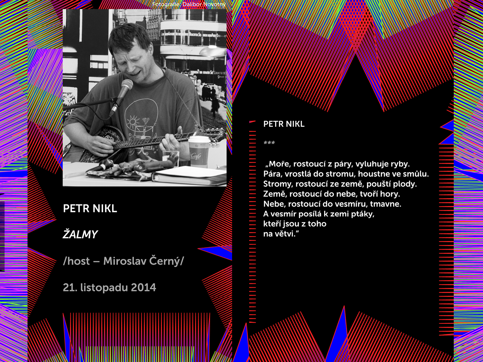 Básníci v Prostoru Zlín 2014: Petr Nikl