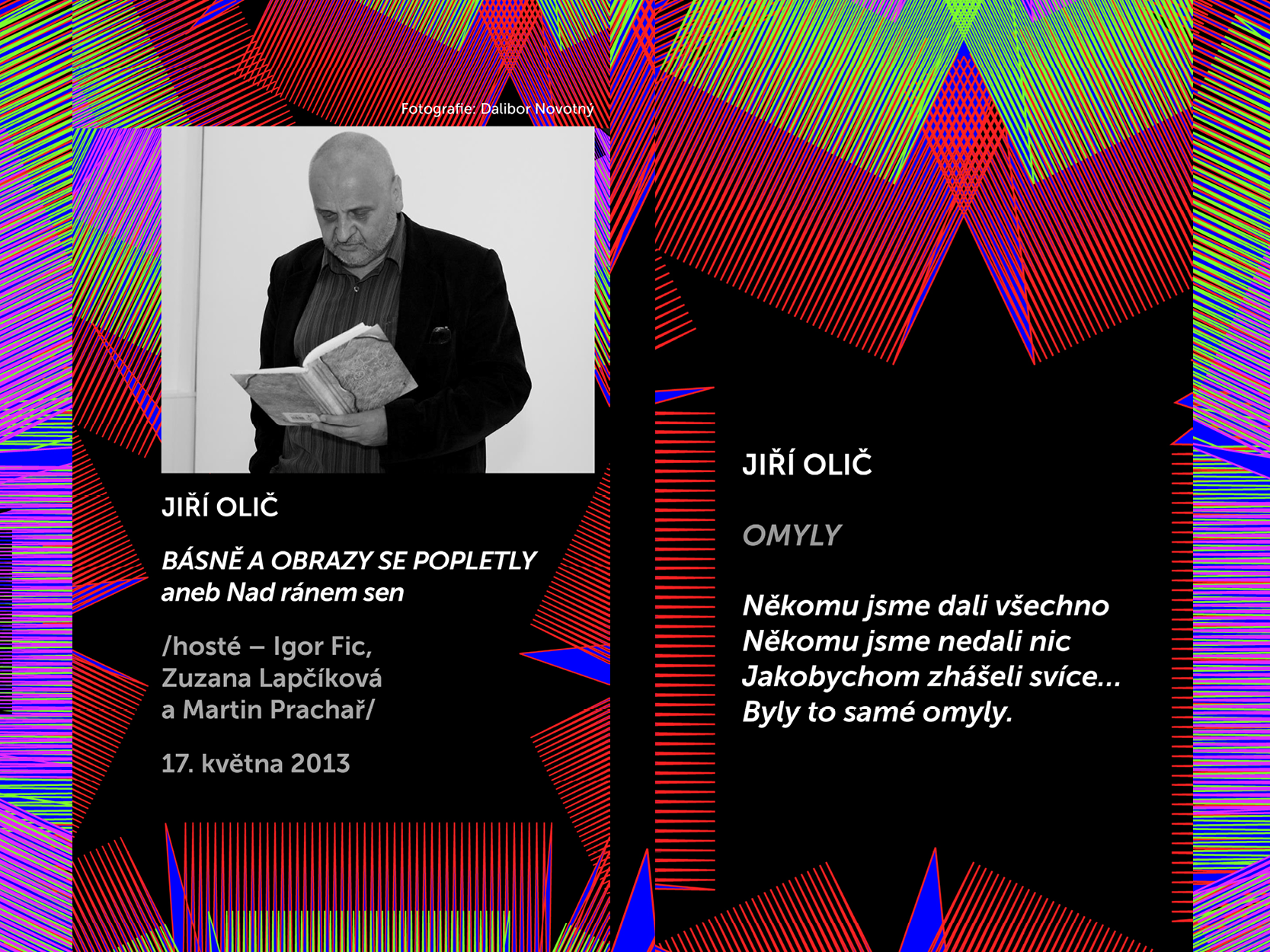 Básníci v Prostoru Zlín 2013: Jiří Olič