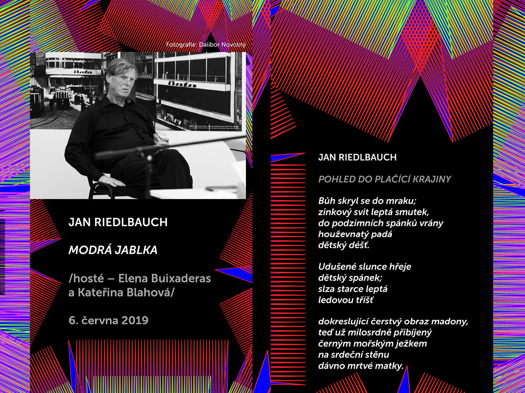 Básníci v prostoru Zlín 2019: Jan Riedlbauch
