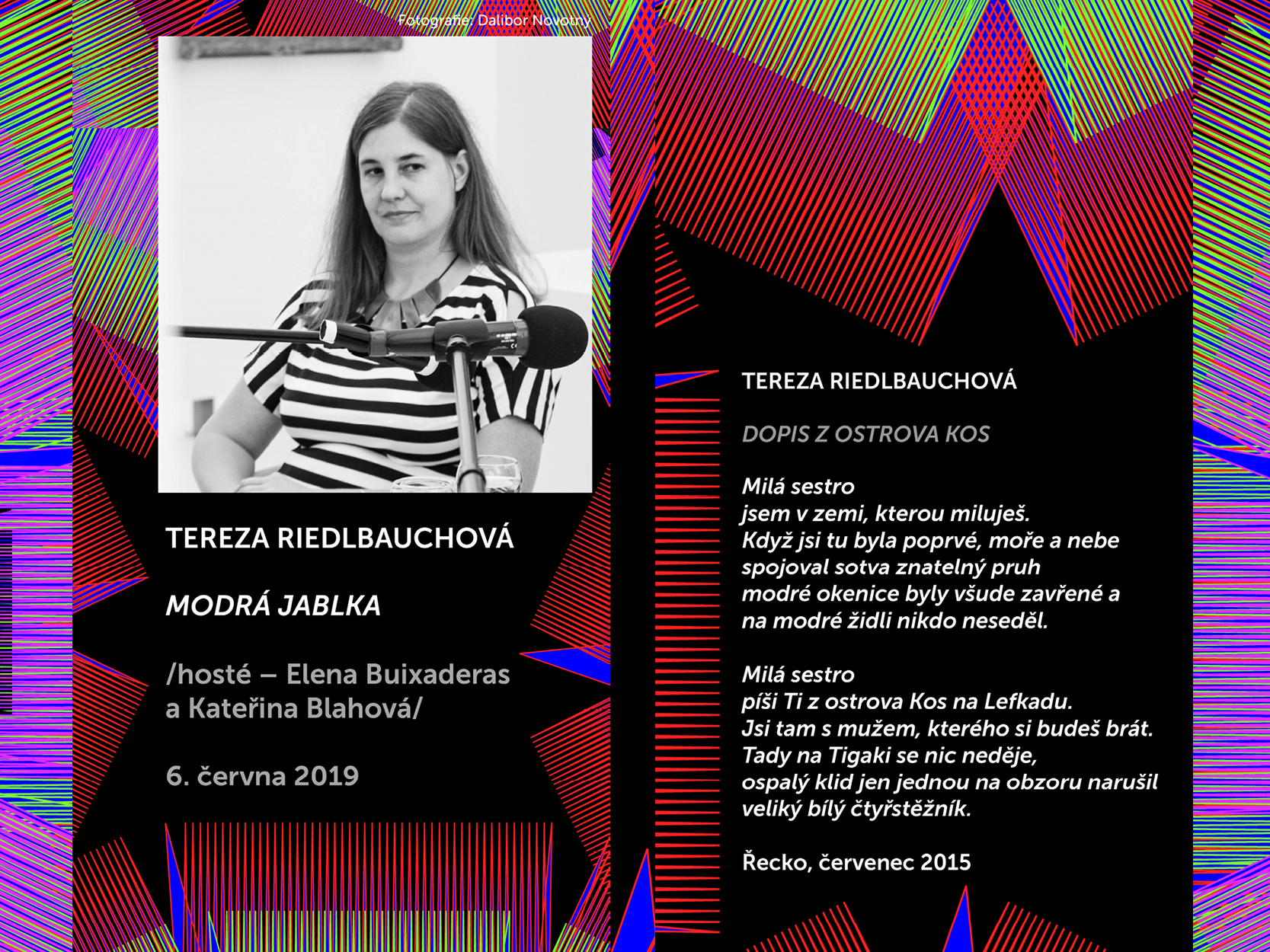 Básníci v prostoru Zlín 2019: Tereza Riedlbauchová