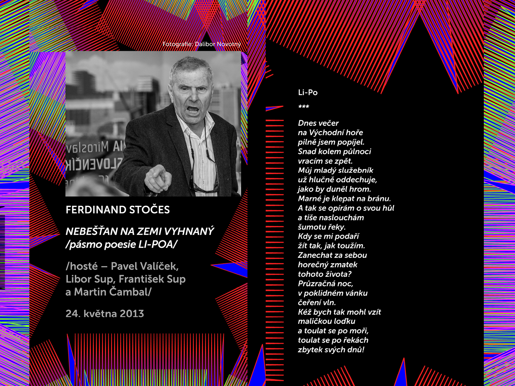 Básníci v Prostoru Zlín 2013: Ferdinand Stočes