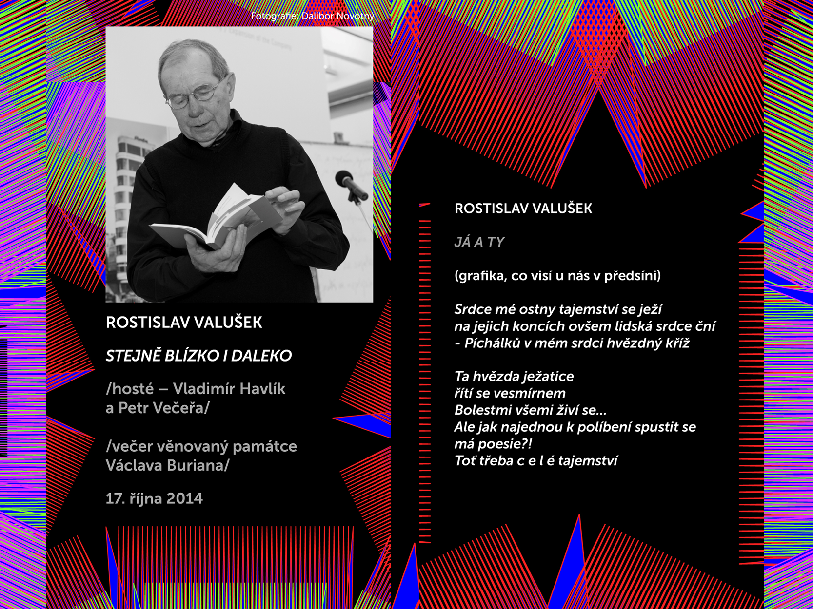 Básníci v Prostoru Zlín 2014: Rostislav Valusek