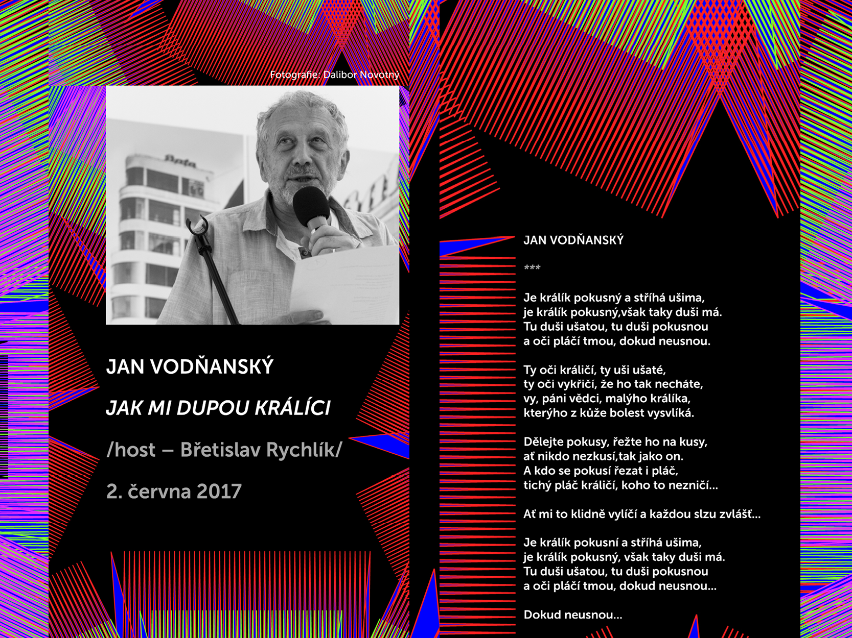 Básníci v prostoru Zlín 2017: Jan Vodňanský