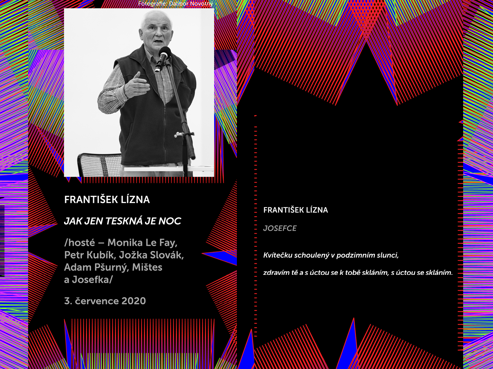 Básníci v prostoru Zlín 2020: František Lízna