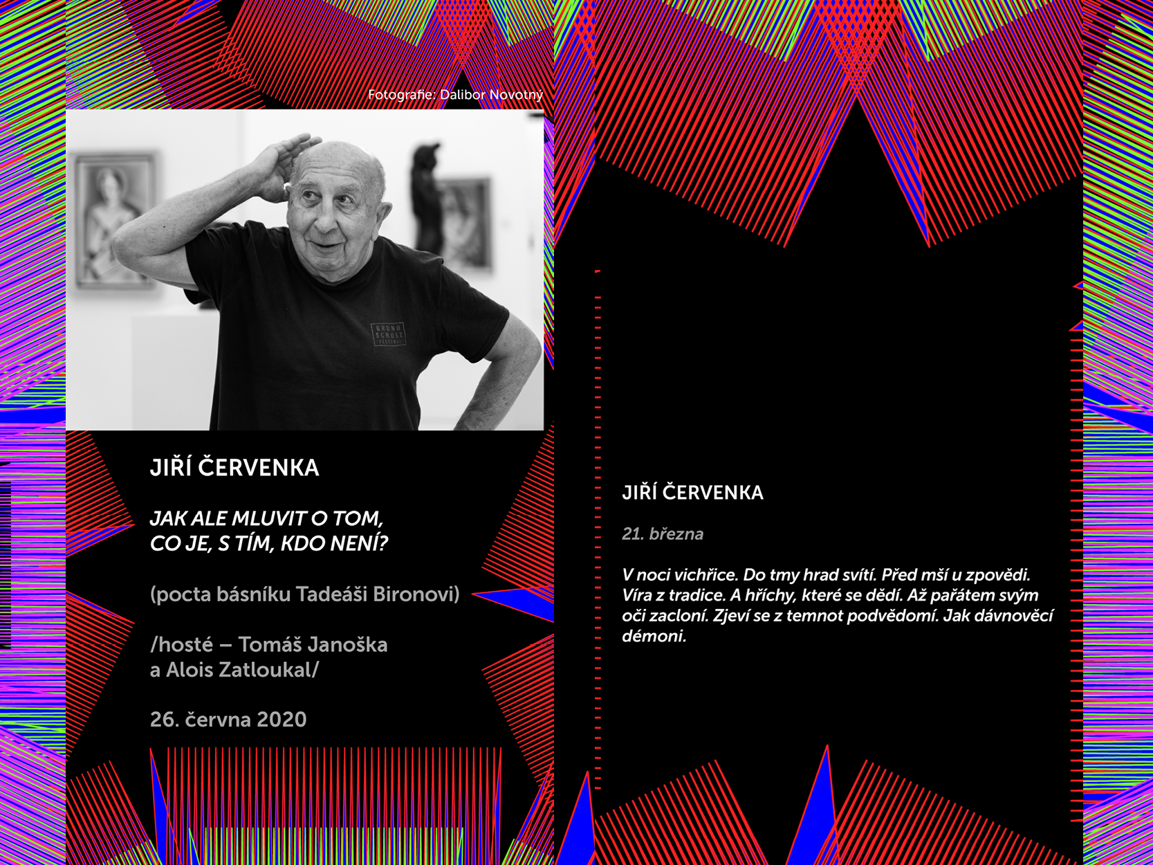 Básníci v prostoru Zlín 2020: Jiří Červenka