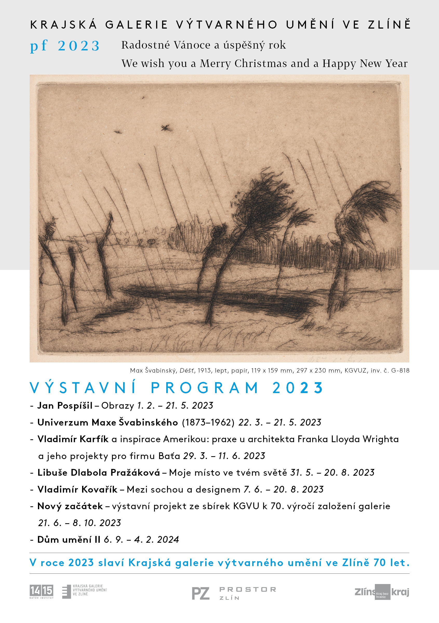 PF 2023 Krajská galerie výtvarného umění ve Zlíně