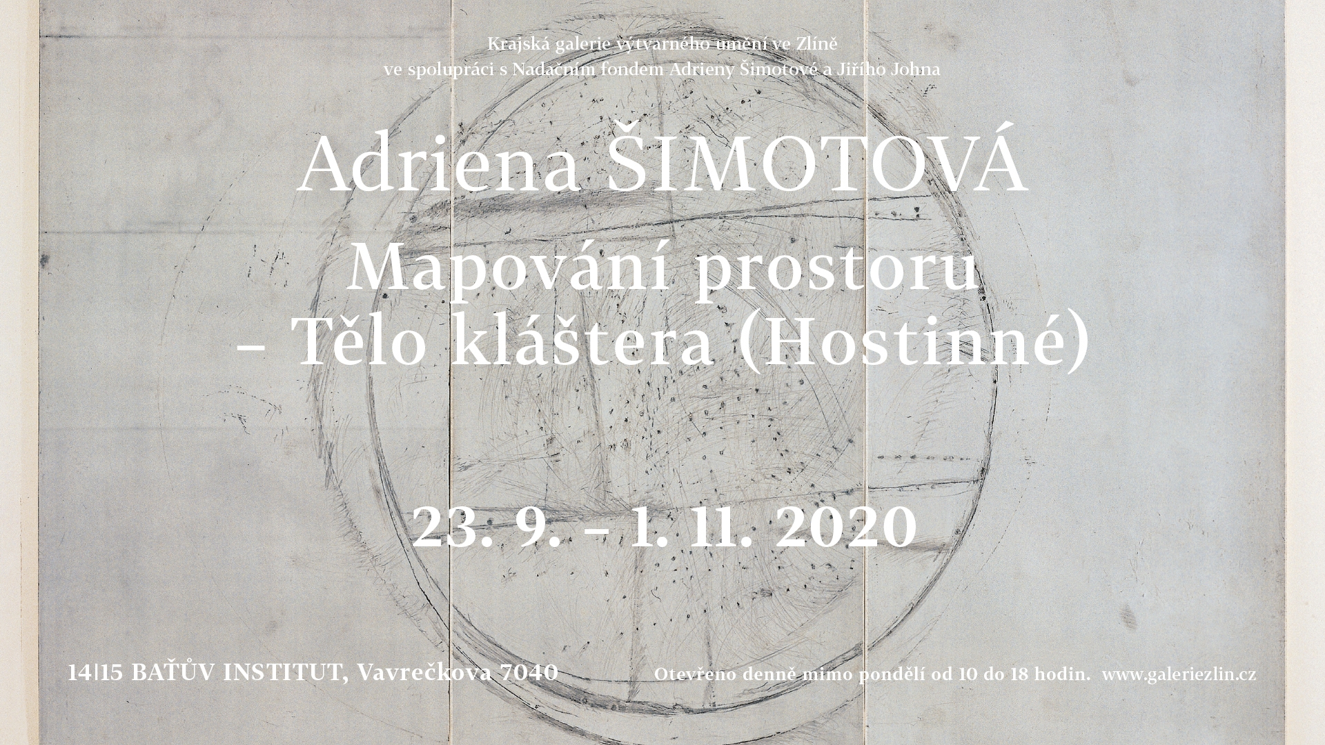 Adriena Šimotová - opening invitation 