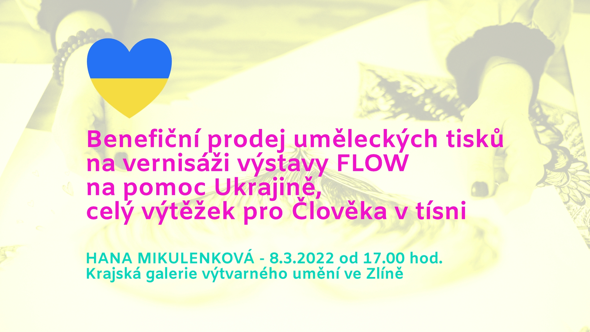 Benefiční prodej gr.listů Hany Mikulenkové
