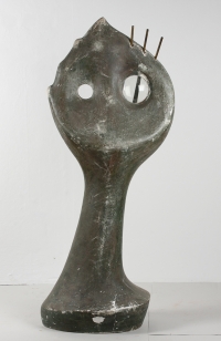 Ladislav Zívr, Orosený list, 1966, plastika, sádra, KGVUZ, inv. č. P 237