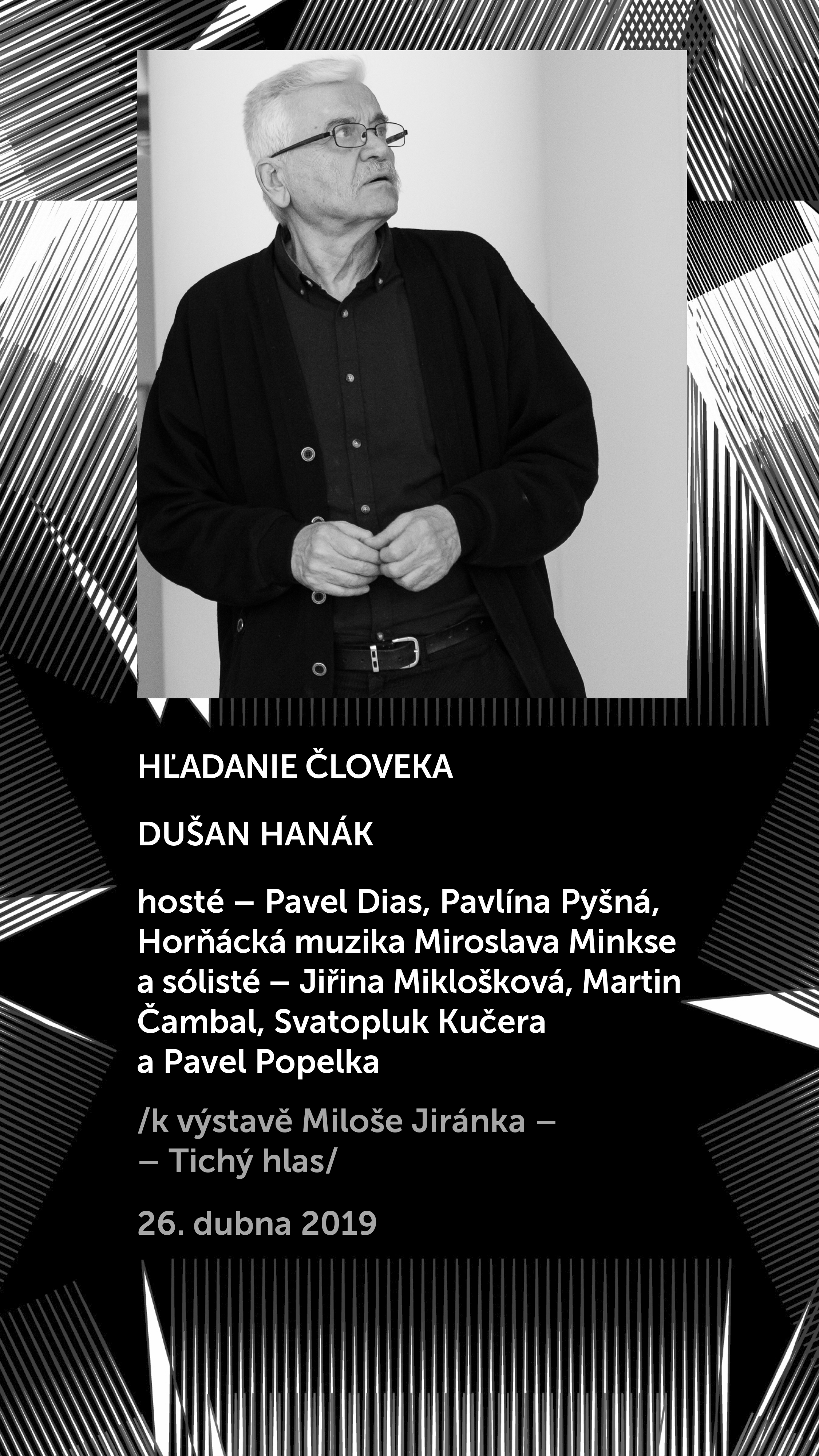 Hľadanie človeka, k výstavě Miloš Jiránek – Tichý hlas