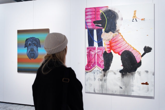 Pohled do výstavy Němá tvář, KGVUZ