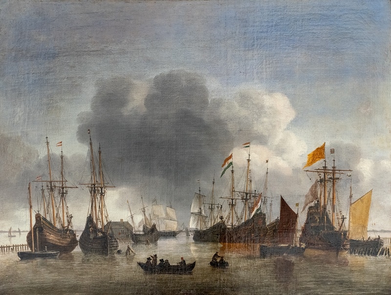 Reiner zeeman (reiner nooms zv. zeeman), plachetnice v přístavu 1650-60