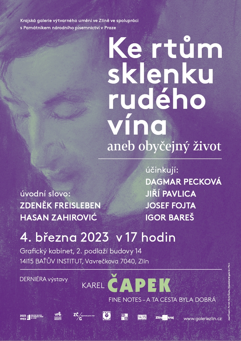 plakát k derniéře výstavy K. Čapka